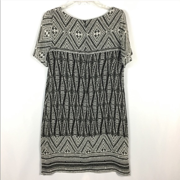 Aztec Boho Black and White Dress - Picture 3 of 6
